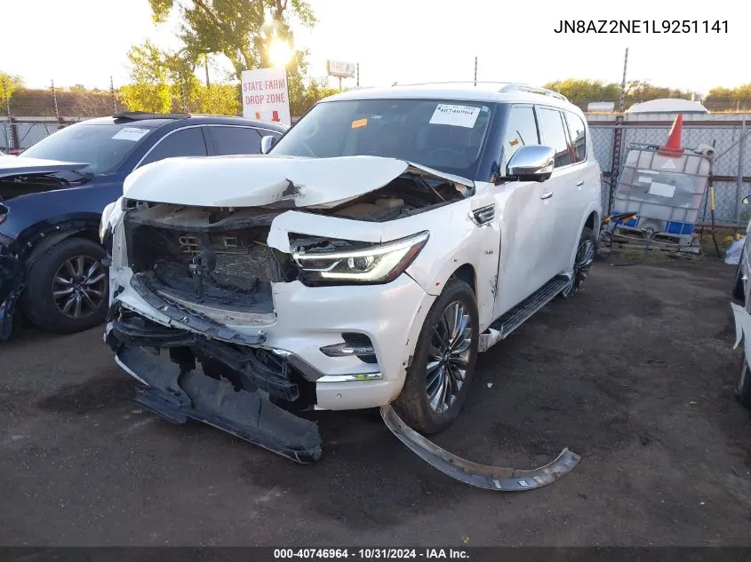 2020 Infiniti Qx80 Luxe Awd VIN: JN8AZ2NE1L9251141 Lot: 40746964