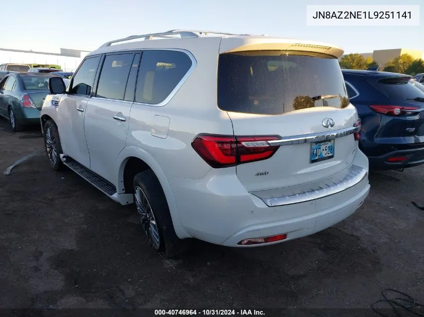 2020 Infiniti Qx80 Luxe Awd VIN: JN8AZ2NE1L9251141 Lot: 40746964