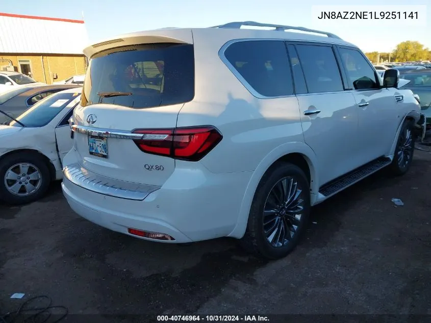 2020 Infiniti Qx80 Luxe Awd VIN: JN8AZ2NE1L9251141 Lot: 40746964