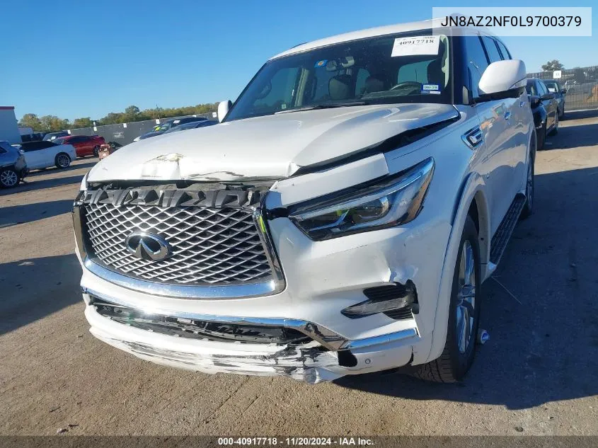 2020 Infiniti Qx80 Luxe VIN: JN8AZ2NF0L9700379 Lot: 40917718