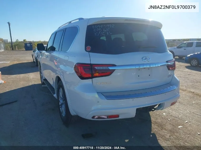 2020 Infiniti Qx80 Luxe VIN: JN8AZ2NF0L9700379 Lot: 40917718