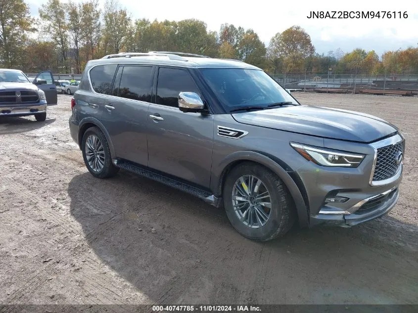 2021 Infiniti Qx80 Sensory Awd VIN: JN8AZ2BC3M9476116 Lot: 40747785