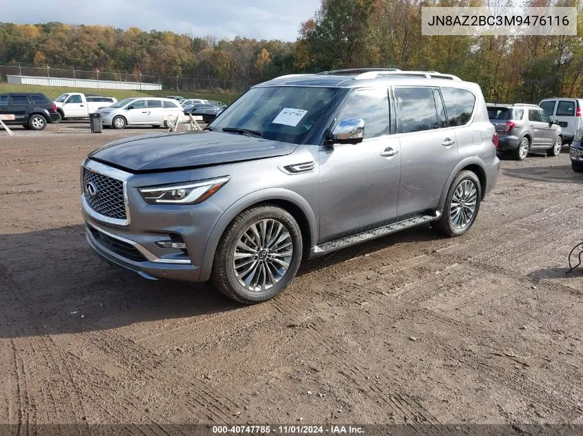 2021 Infiniti Qx80 Sensory Awd VIN: JN8AZ2BC3M9476116 Lot: 40747785