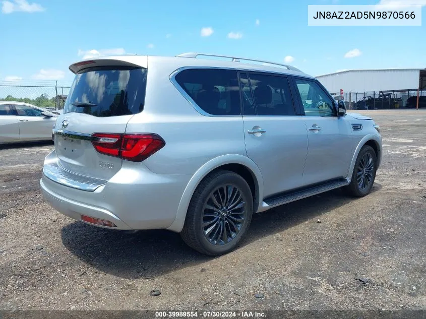 2022 Infiniti Qx80 Premium Select VIN: JN8AZ2AD5N9870566 Lot: 39989554