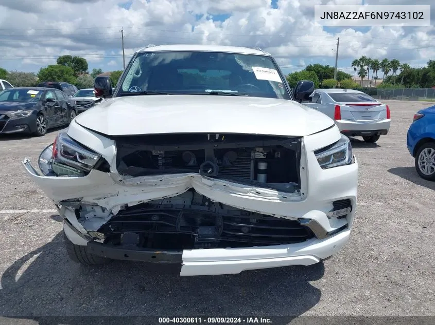 JN8AZ2AF6N9743102 2022 Infiniti Qx80 Premium Select