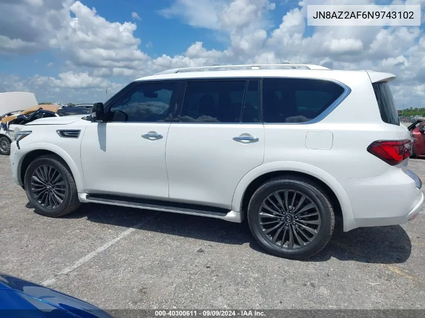 JN8AZ2AF6N9743102 2022 Infiniti Qx80 Premium Select