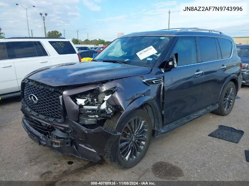 2022 Infiniti Qx80 Premium Select VIN: JN8AZ2AF7N9743996 Lot: 40780935