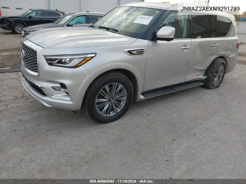 2022 Infiniti Qx80 Luxe Awd VIN: JN8AZ2AEXN9291789 Lot: 40864392