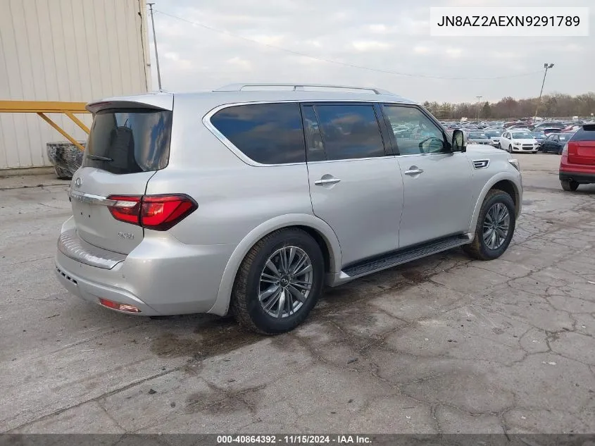 2022 Infiniti Qx80 Luxe Awd VIN: JN8AZ2AEXN9291789 Lot: 40864392