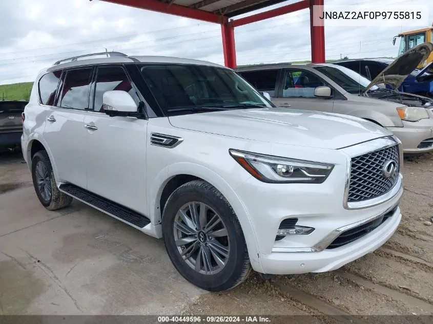 2023 Infiniti Qx80 Luxe VIN: JN8AZ2AF0P9755815 Lot: 40449596