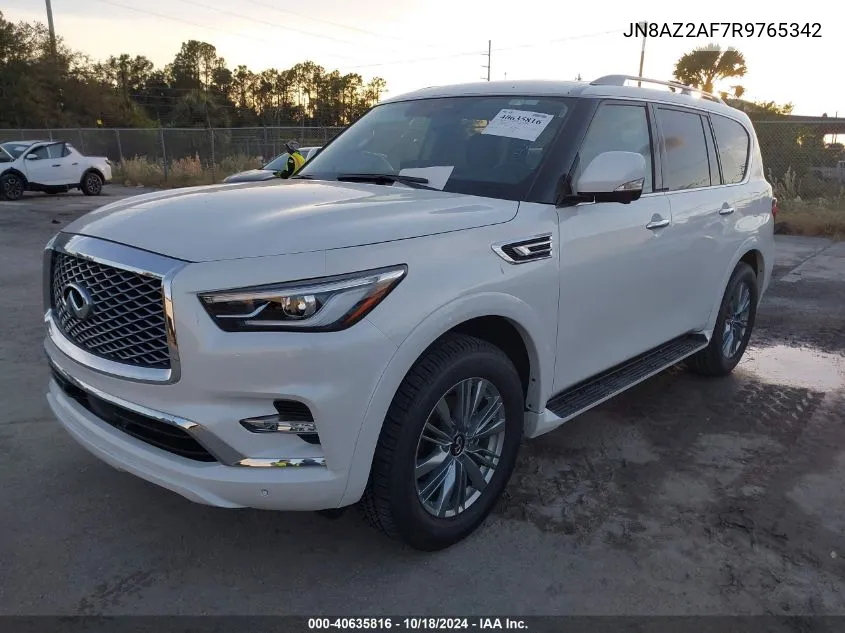 2024 Infiniti Qx80 Luxe VIN: JN8AZ2AF7R9765342 Lot: 40635816