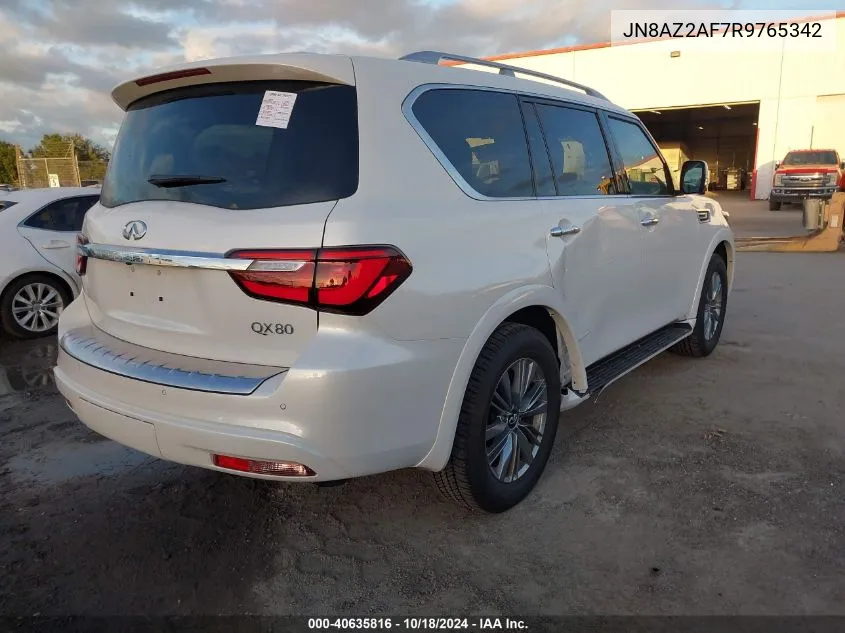 2024 Infiniti Qx80 Luxe VIN: JN8AZ2AF7R9765342 Lot: 40635816