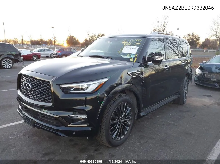 2024 Infiniti Qx80 Sensory Awd VIN: JN8AZ2BE0R9332046 Lot: 40860196