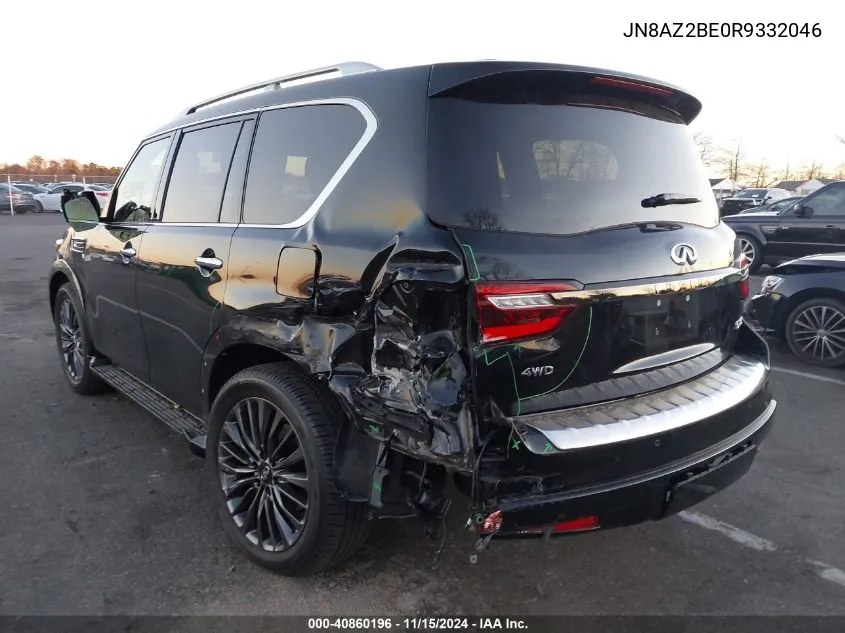 2024 Infiniti Qx80 Sensory Awd VIN: JN8AZ2BE0R9332046 Lot: 40860196