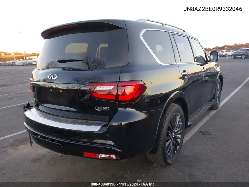 2024 Infiniti Qx80 Sensory Awd VIN: JN8AZ2BE0R9332046 Lot: 40860196