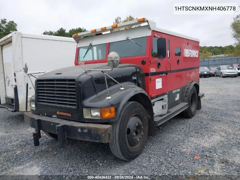 1992 International 4000 4700 VIN: 1HTSCNKMXNH406778 Lot: 40436433