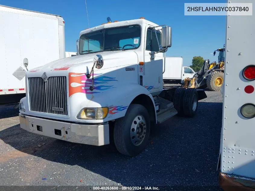 2000 International 9200 VIN: 2HSFLAHN3YC037840 Lot: 40263600