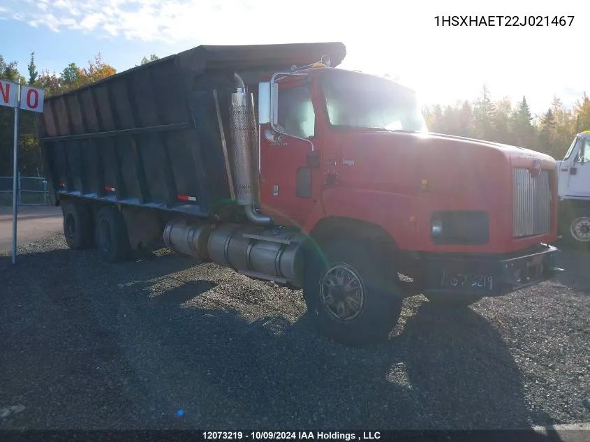 2002 International 5600 I VIN: 1HSXHAET22J021467 Lot: 12073219