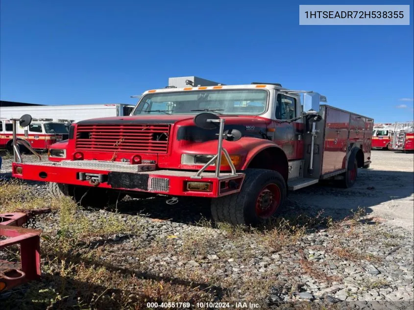 2002 International 4000 4800 VIN: 1HTSEADR72H538355 Lot: 40551769