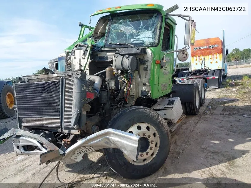 2003 International 9100 9100I VIN: 2HSCAAHN43C063722 Lot: 40051747