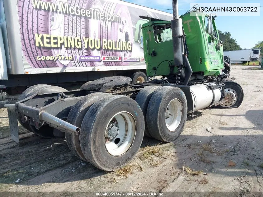 2003 International 9100 9100I VIN: 2HSCAAHN43C063722 Lot: 40051747