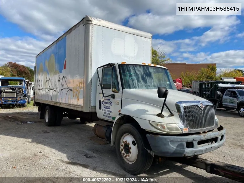 2003 International 4000 4200 VIN: 1HTMPAFM03H586415 Lot: 40672292