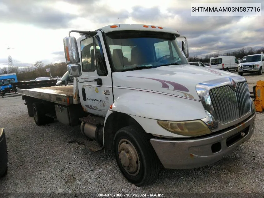 2003 International 4000 4300 VIN: 3HTMMAAM03N587716 Lot: 40757960