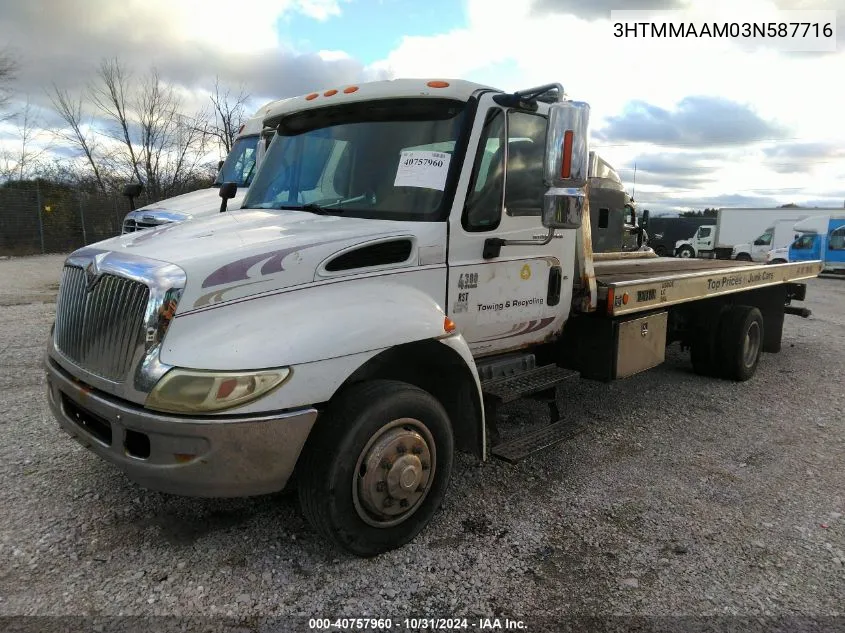 2003 International 4000 4300 VIN: 3HTMMAAM03N587716 Lot: 40757960