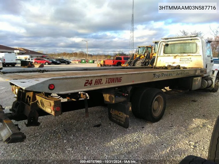 2003 International 4000 4300 VIN: 3HTMMAAM03N587716 Lot: 40757960