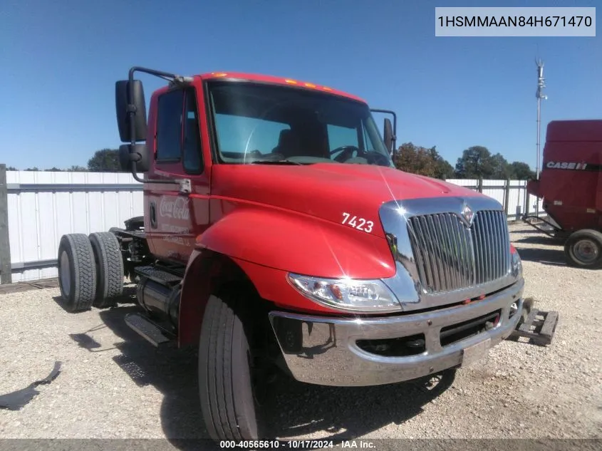 2004 International 4000 4300 VIN: 1HSMMAAN84H671470 Lot: 40565610