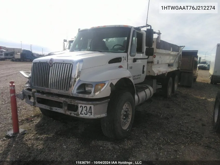 2006 International 7000 7400 VIN: 1HTWGAAT76J212274 Lot: 11836791