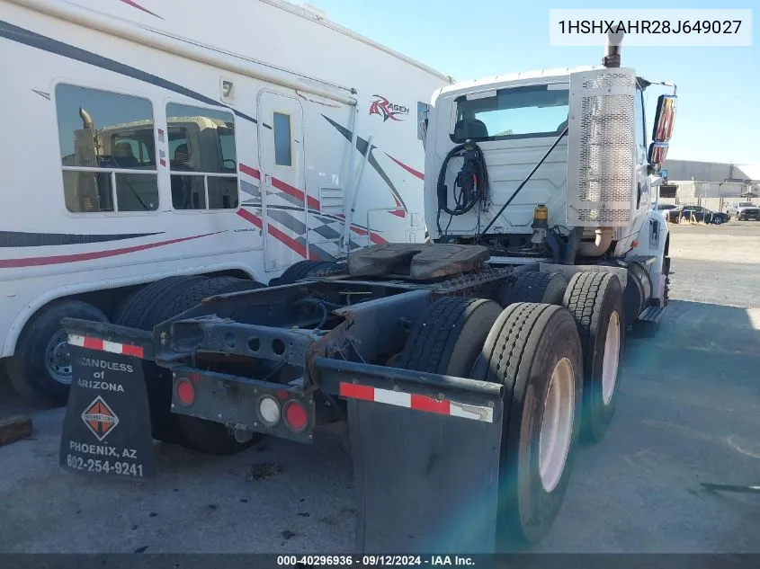 2008 International 8000 8600 VIN: 1HSHXAHR28J649027 Lot: 40296936