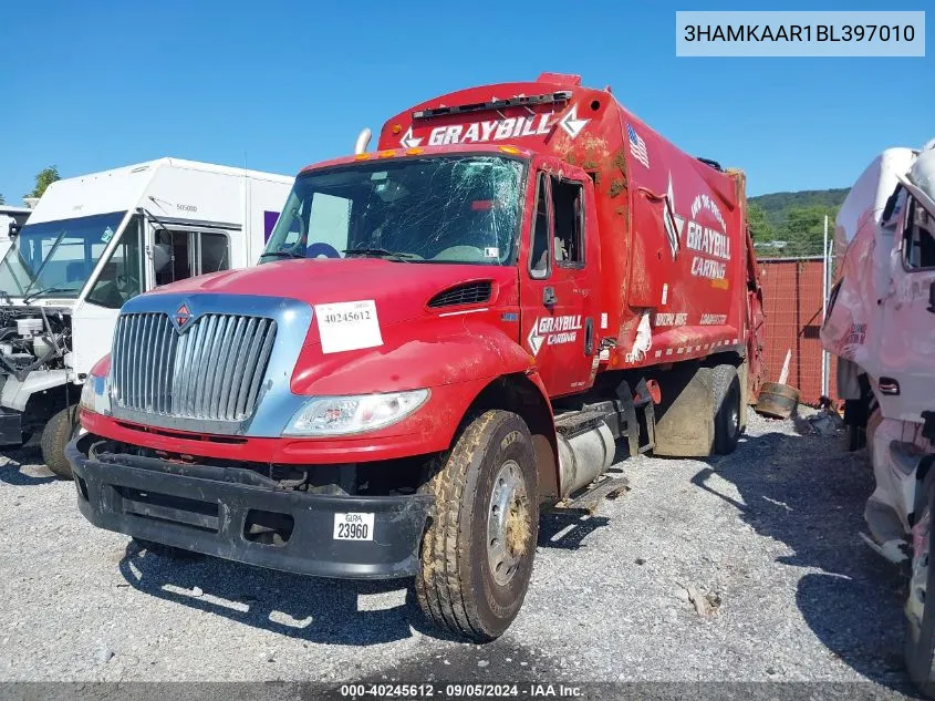 2011 International 4000 4400 VIN: 3HAMKAAR1BL397010 Lot: 40245612