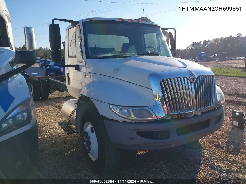 2012 International 4000 4300 VIN: 1HTMMAAN2CH699551 Lot: 40802864