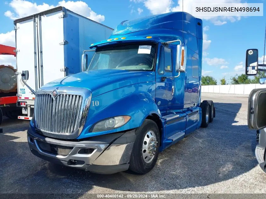 2014 International Prostar VIN: 3HSDJSNR4EN498694 Lot: 40400142