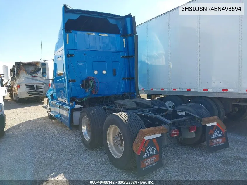 2014 International Prostar VIN: 3HSDJSNR4EN498694 Lot: 40400142