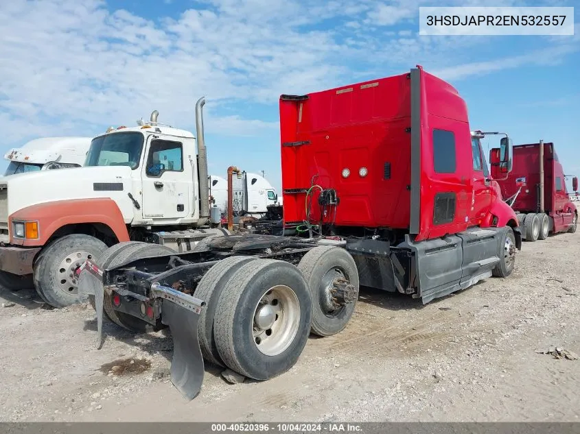 2014 International Prostar VIN: 3HSDJAPR2EN532557 Lot: 40520396