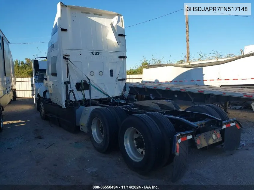 2015 International Prostar VIN: 3HSDJAPR7FN517148 Lot: 36550494