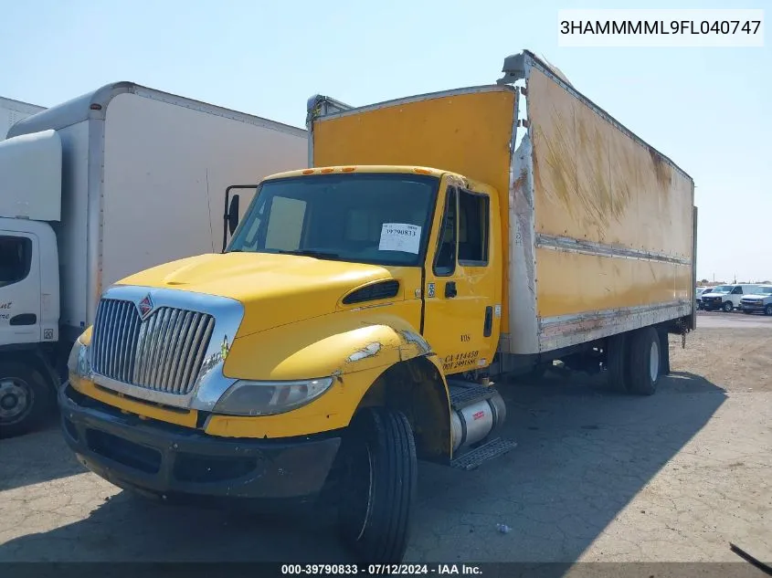 2015 International 4000 4300 VIN: 3HAMMMML9FL040747 Lot: 39790833