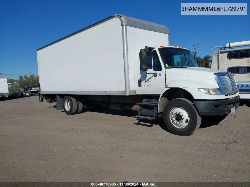 2015 International 4000 4300 VIN: 3HAMMMML6FL729791 Lot: 40770985