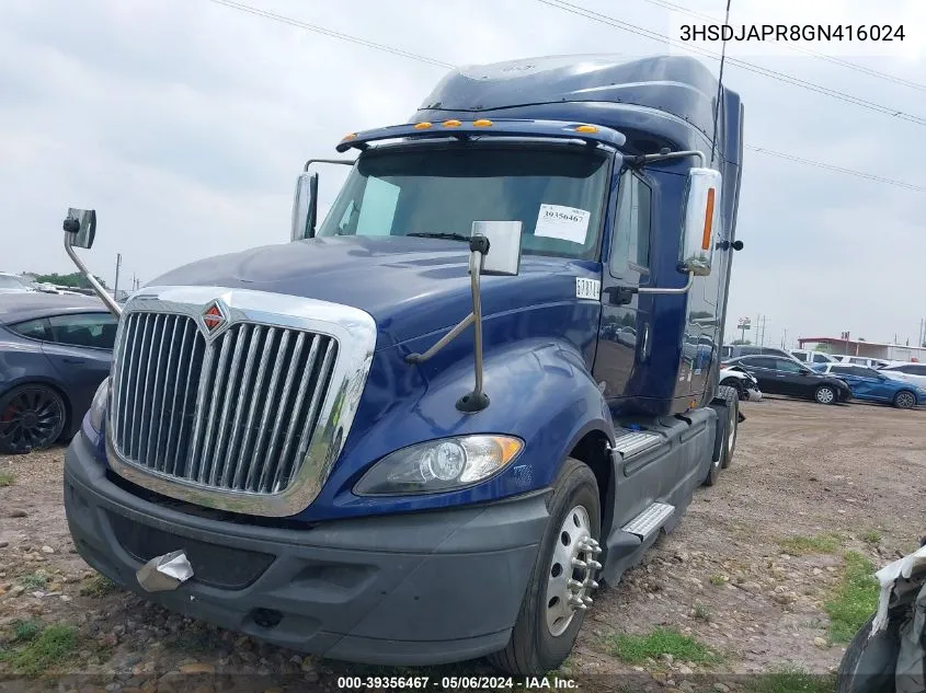 2016 International Prostar VIN: 3HSDJAPR8GN416024 Lot: 39356467