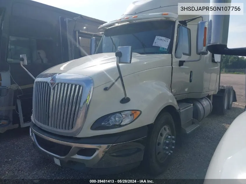 2016 International Prostar VIN: 3HSDJAPR5GN107756 Lot: 39481413