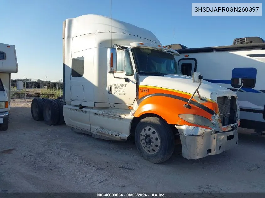 2016 International Prostar VIN: 3HSDJAPR0GN260397 Lot: 40008054