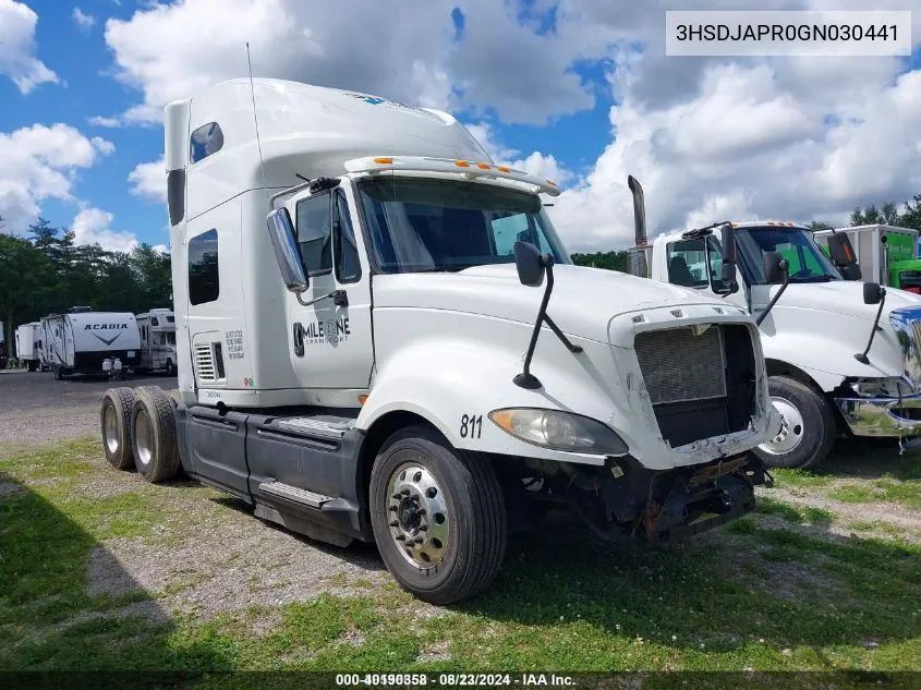 2016 International Prostar VIN: 3HSDJAPR0GN030441 Lot: 40190358