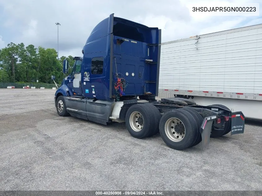 3HSDJAPR5GN000223 2016 International Prostar