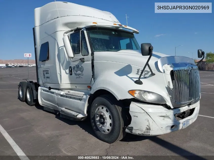 2016 International Prostar VIN: 3HSDJAPR3GN020969 Lot: 40529883