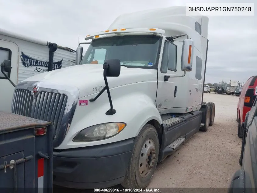 2016 International Prostar VIN: 3HSDJAPR1GN750248 Lot: 40629816