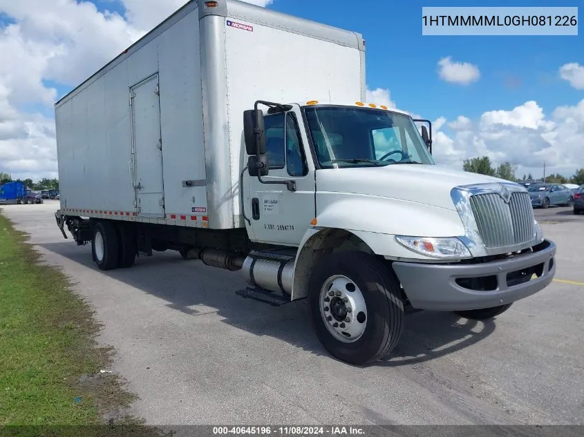 2016 International 4000 4300 VIN: 1HTMMMML0GH081226 Lot: 40645196