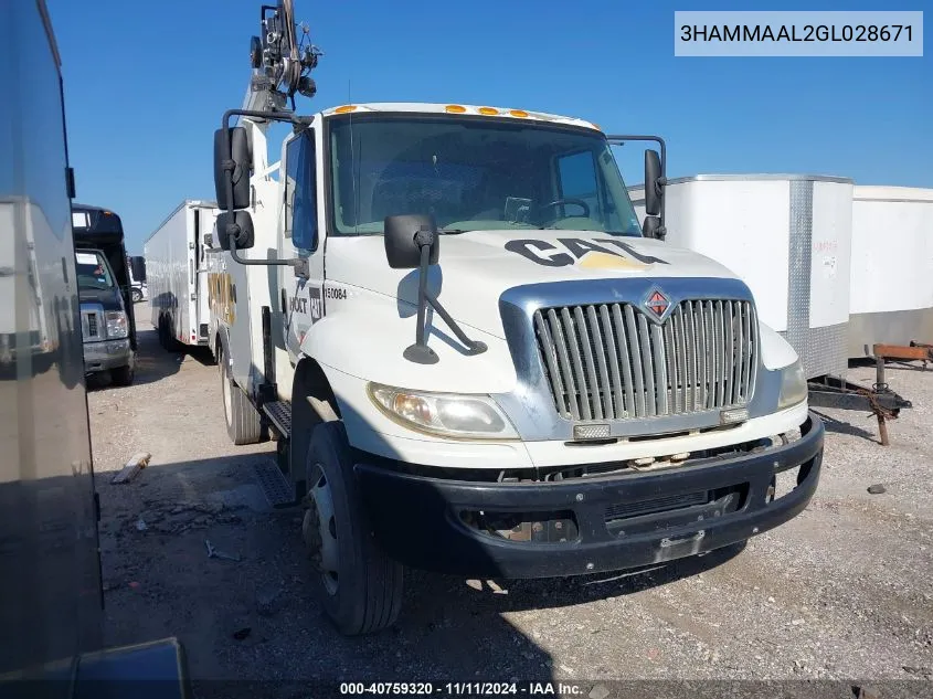 2016 International 4000 4300 VIN: 3HAMMAAL2GL028671 Lot: 40759320