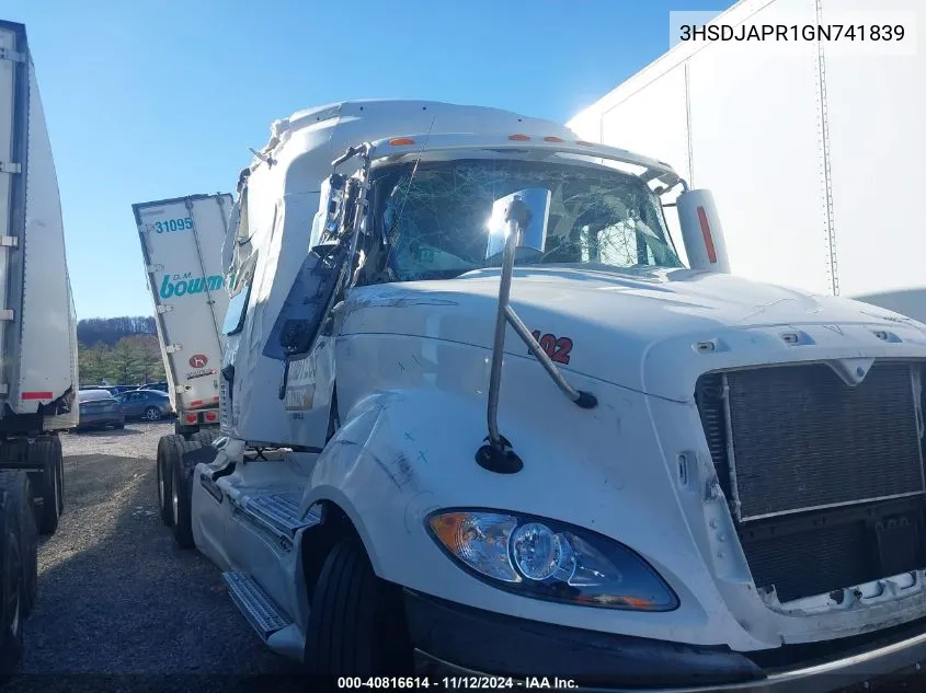 2016 International Prostar VIN: 3HSDJAPR1GN741839 Lot: 40816614